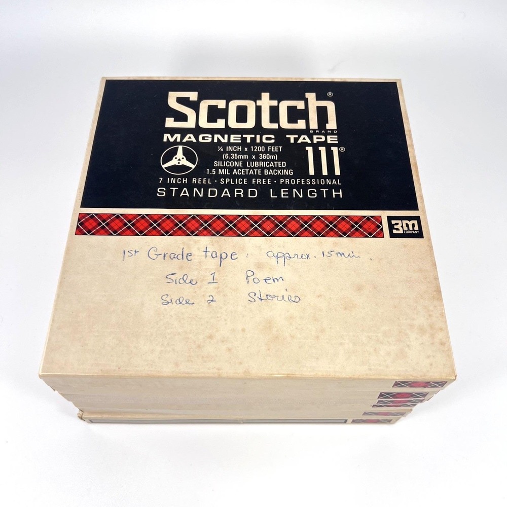 Vintage Scotch Reel to Reel Audio Tape 1/4" Mixed Models 111 150 175 203–6 Total